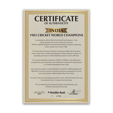 Load image into Gallery viewer, Celebrating 1983 Cricket World Cup and India's Greatest Ever Victory - 40th Anniversary Gold Medallion Collection