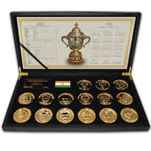 Load image into Gallery viewer, Celebrating 1983 Cricket World Cup and India's Greatest Ever Victory - 40th Anniversary Gold Medallion Collection